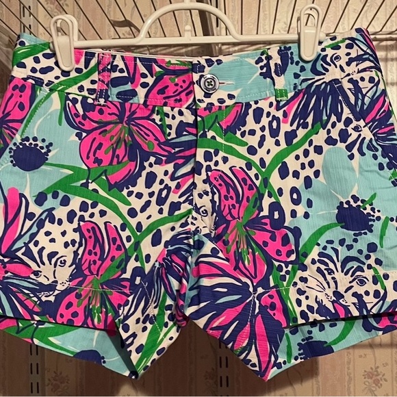 Lilly Pulitzer Callahan Shorts NWT SZ 2 Resort white in the garden - Picture 2 of 4